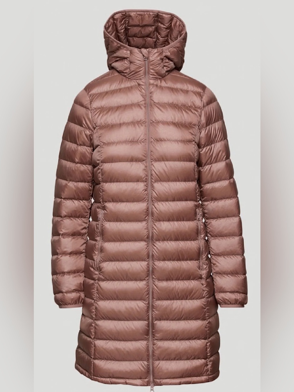 Aritzia Babaton Foundation Puffer Shadow Mauve Hooded Down Coat Size S Packable